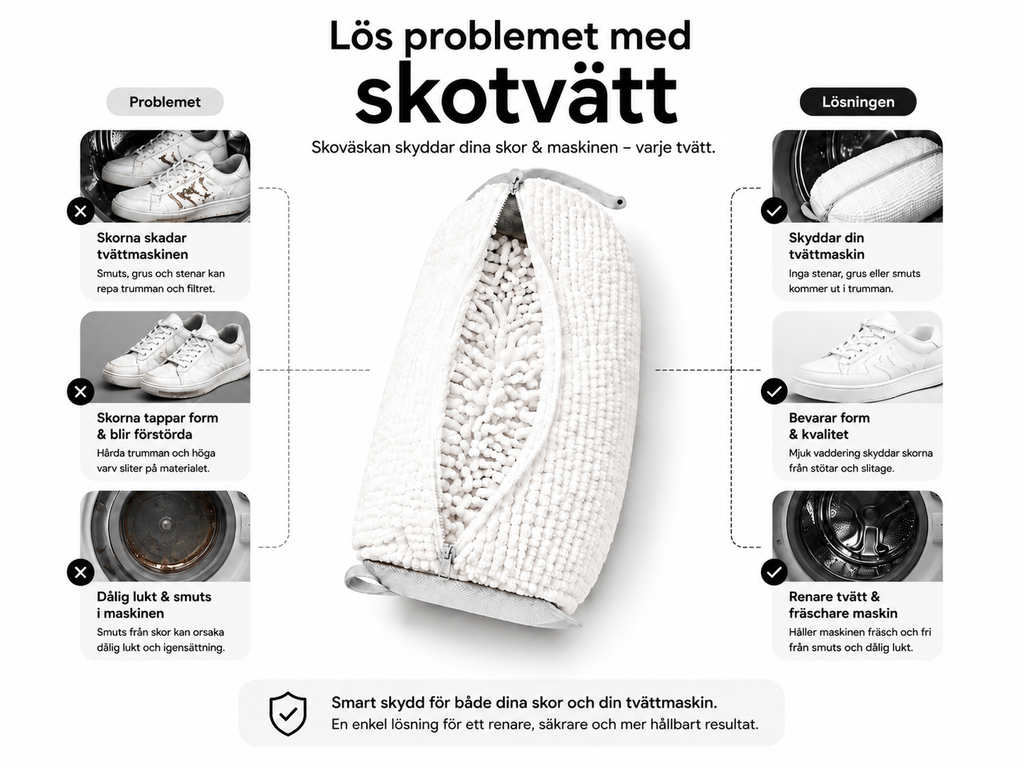 Skoväska | Säker & Enkel Skotvätt